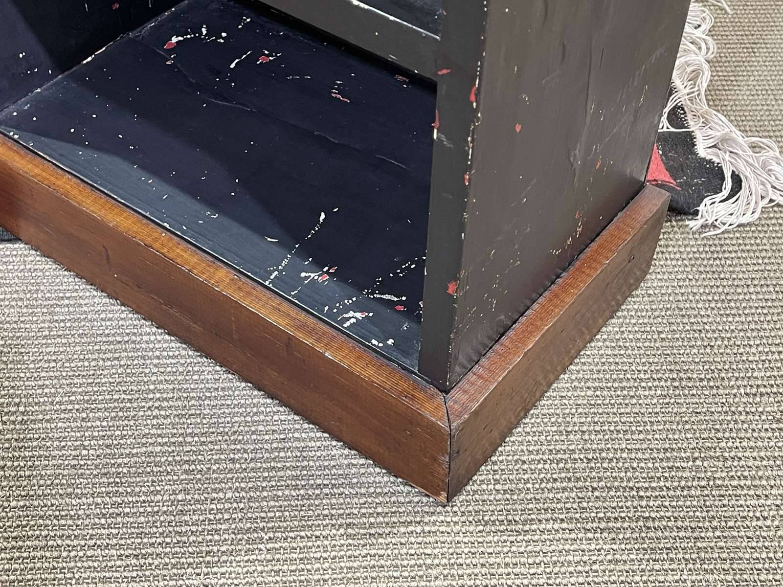 70s fir bookcase shelf