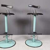 Post modern italian bar stools, 1980s -set of 2