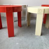 Suite of 3 stackable gigognes tables, made in holland, 1970