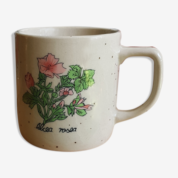 Mug en grès Alcea Rosea