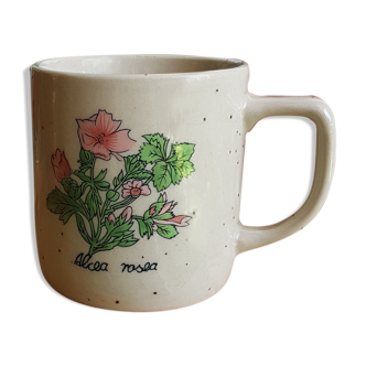 Mug en grès Alcea Rosea