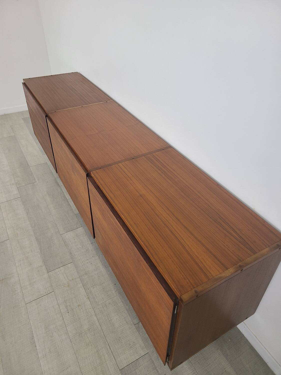 Vintage ARP sideboard in teak 1960s design Guariche Minvielle