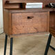Vintage oak console desk