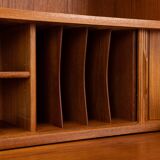 Bookcase secretary by Johannes Sorth for Nexø Møbelfabrik Bornholm, Denmark 1960s