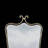 Gold Aluminum Beveled Wall Mirror - Modernism - 1950s