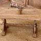 Ancient monastery coffee table in raw solid oak.