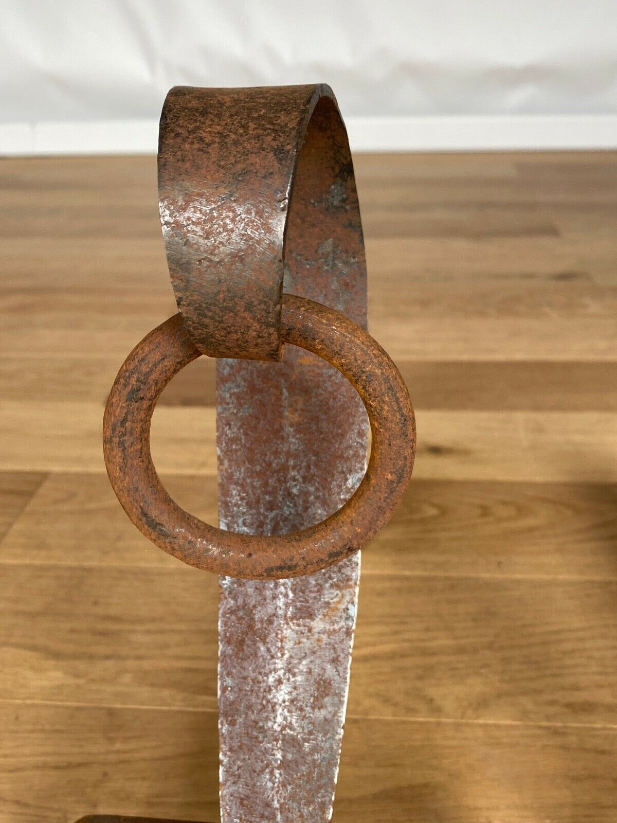 Pair of snake chenets and brutalist rings 1970 raw metal