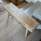 Small solid wood bench