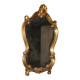 Large gilded mirror Louis XV style with shell.