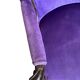 Fauteuil/canapé trois places baroque vintage violet-pourpre