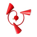 Red vintage wall lamp or ceiling lamp