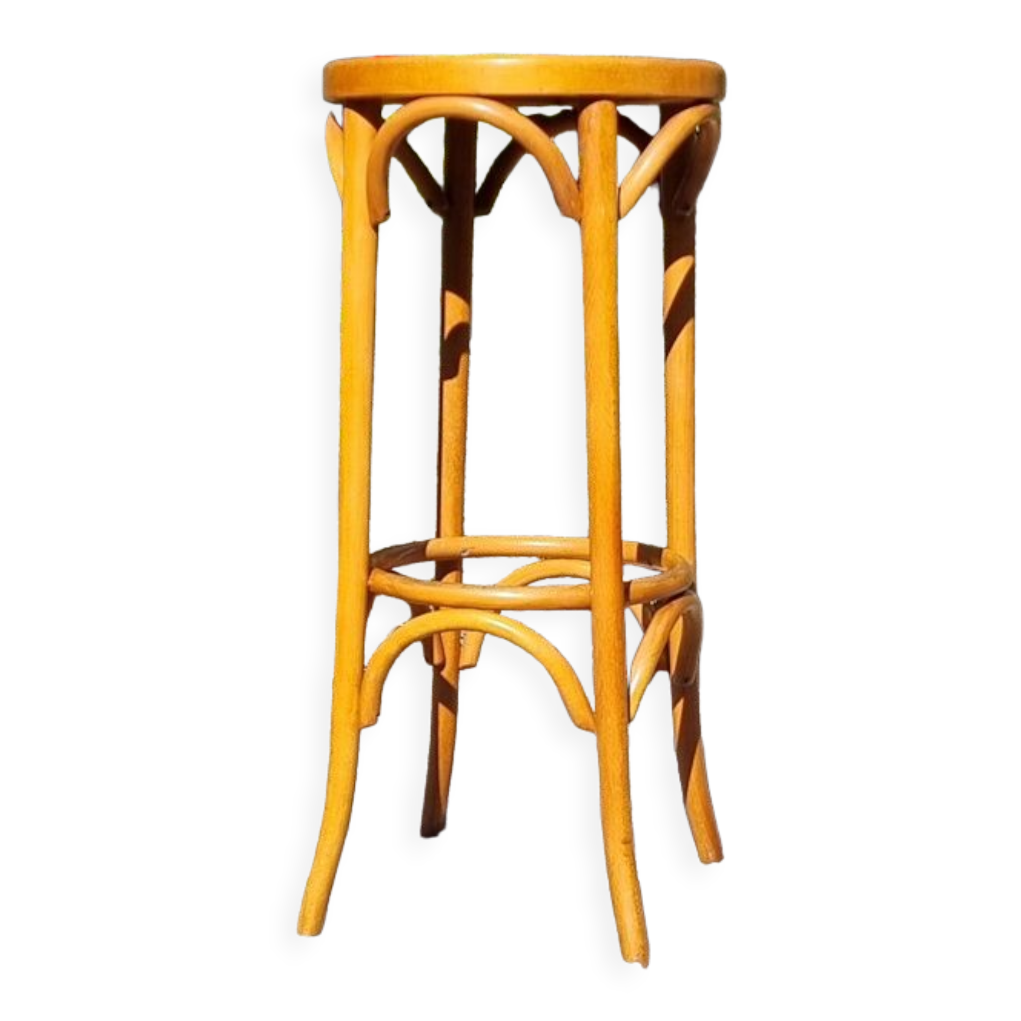 Tabouret de bar en bois courbé