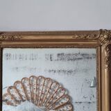 Antique rectangular mirror with moldings 103 x 68