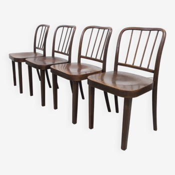 Ensemble de 4 chaises à repas Thonet A 811/4 par Josef Hoffmann, 1930