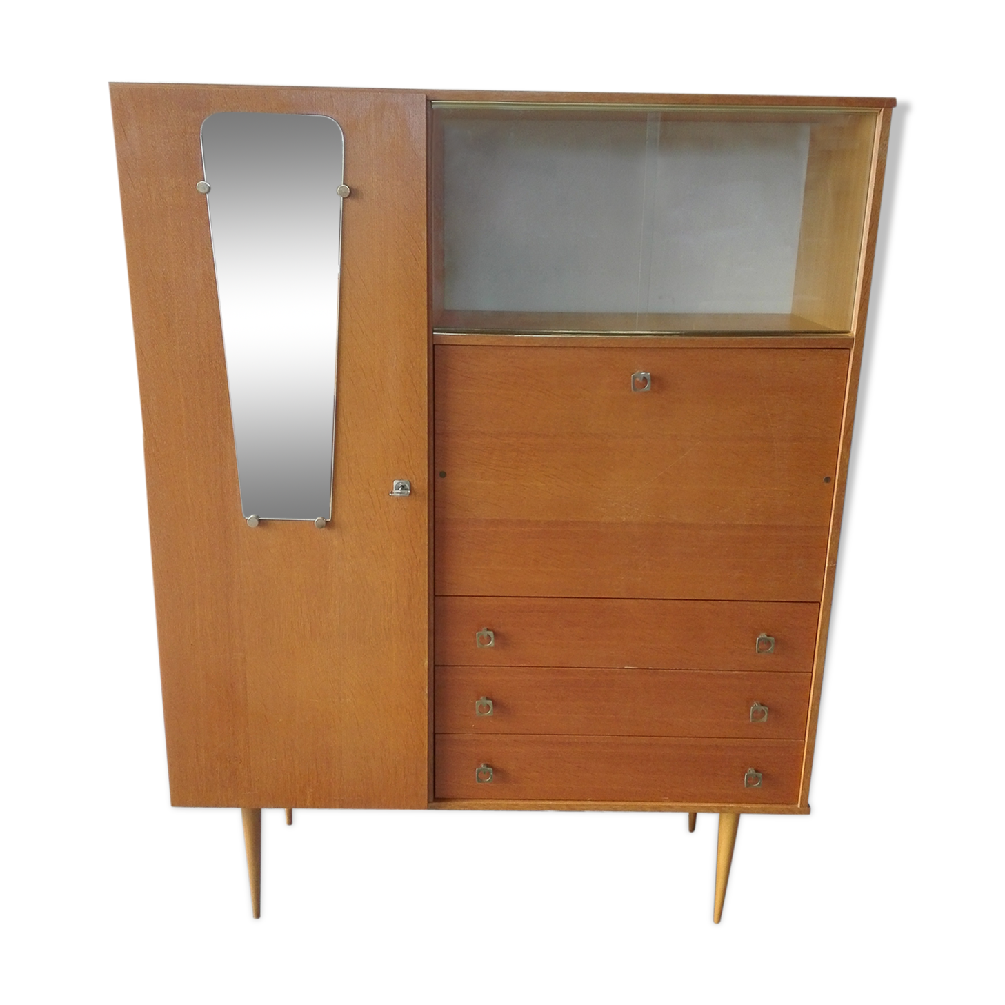Secrétaire vintage pieds compas