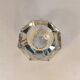 High octagonal diamond ashtray in solid crystal Flavio Poli style - 1970s