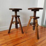 Old workshop screw stools