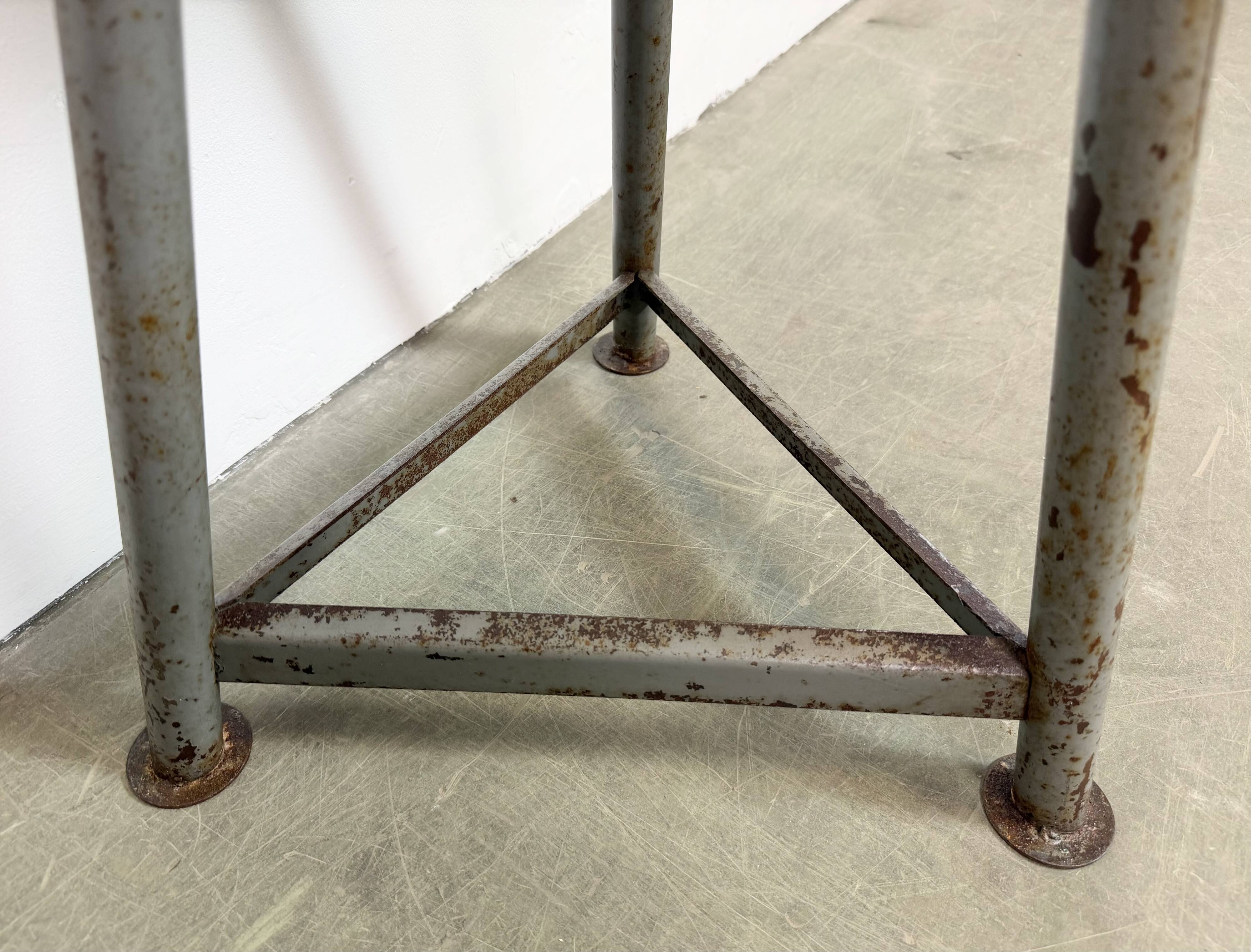 Grey Industrial Workshop Stool, 1960s