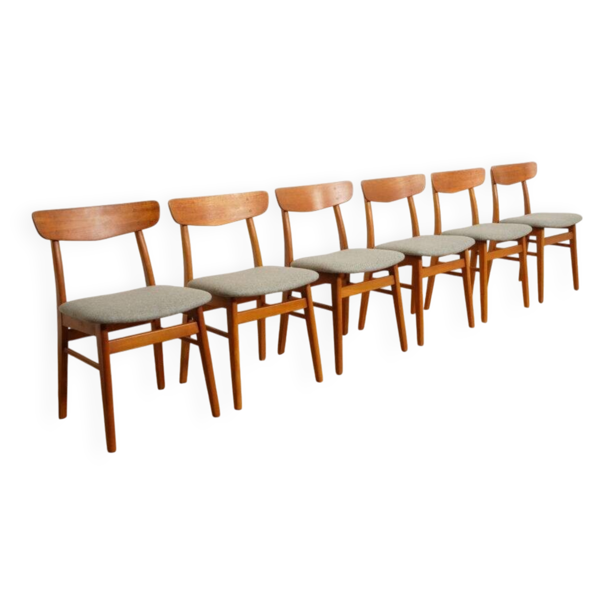 6 x dining chair | Farstrup | Model 210 | Reupholstered