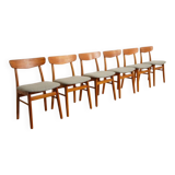 6 x dining chair | Farstrup | Model 210 | Reupholstered