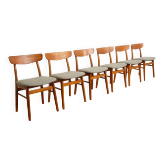 6 x dining chair | Farstrup | Model 210 | Reupholstered
