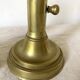 Pair of gilded brass candlesticks