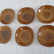 6 Hollow e-enamel enamel porcelain plates from Sologne France