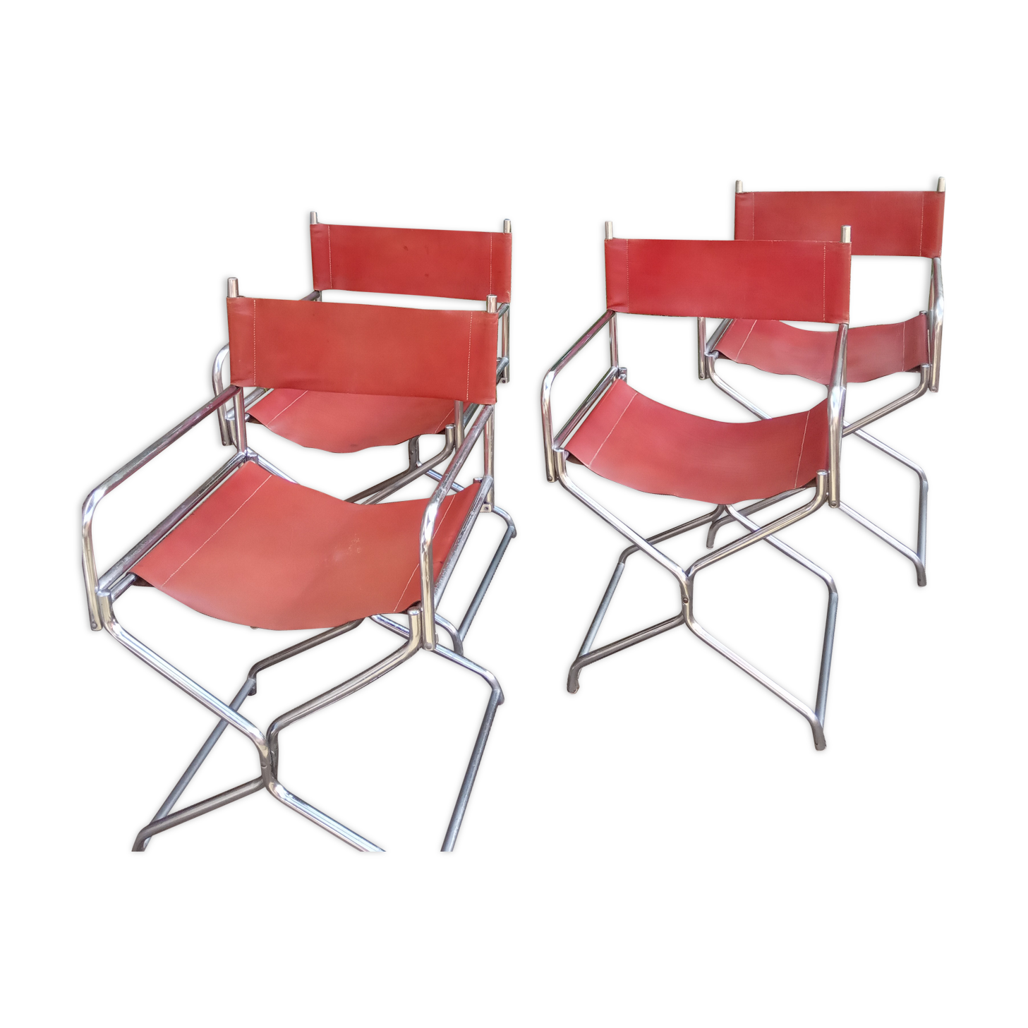 Lots of vintage chairs from "Director" foldable
