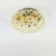 Large Amber Bubble Glass Ceiling Light/Flush Mount by Helena Tynell for Limburg, Germany, 1960s
