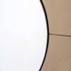 Mid-Century Modern Italian Smoked Round Large Mirror, 1970s
