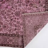 Light Pink Colour Handmade Vintage Turkish Rug