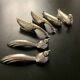 6 different animal knife holders, made of metal