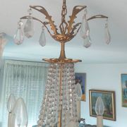 Baroque chandelier made of genuine Bohemian crystal and bronze with 12 branches.