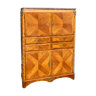 Cabinet in marquetry style Louis XV XIX Th century