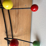 Vintage ball coat rack / hook in colours