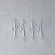 Old damask tablecloth monogrammed mm
