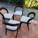BAUMANN Suite de 4 chaises Gondole vintage 1970