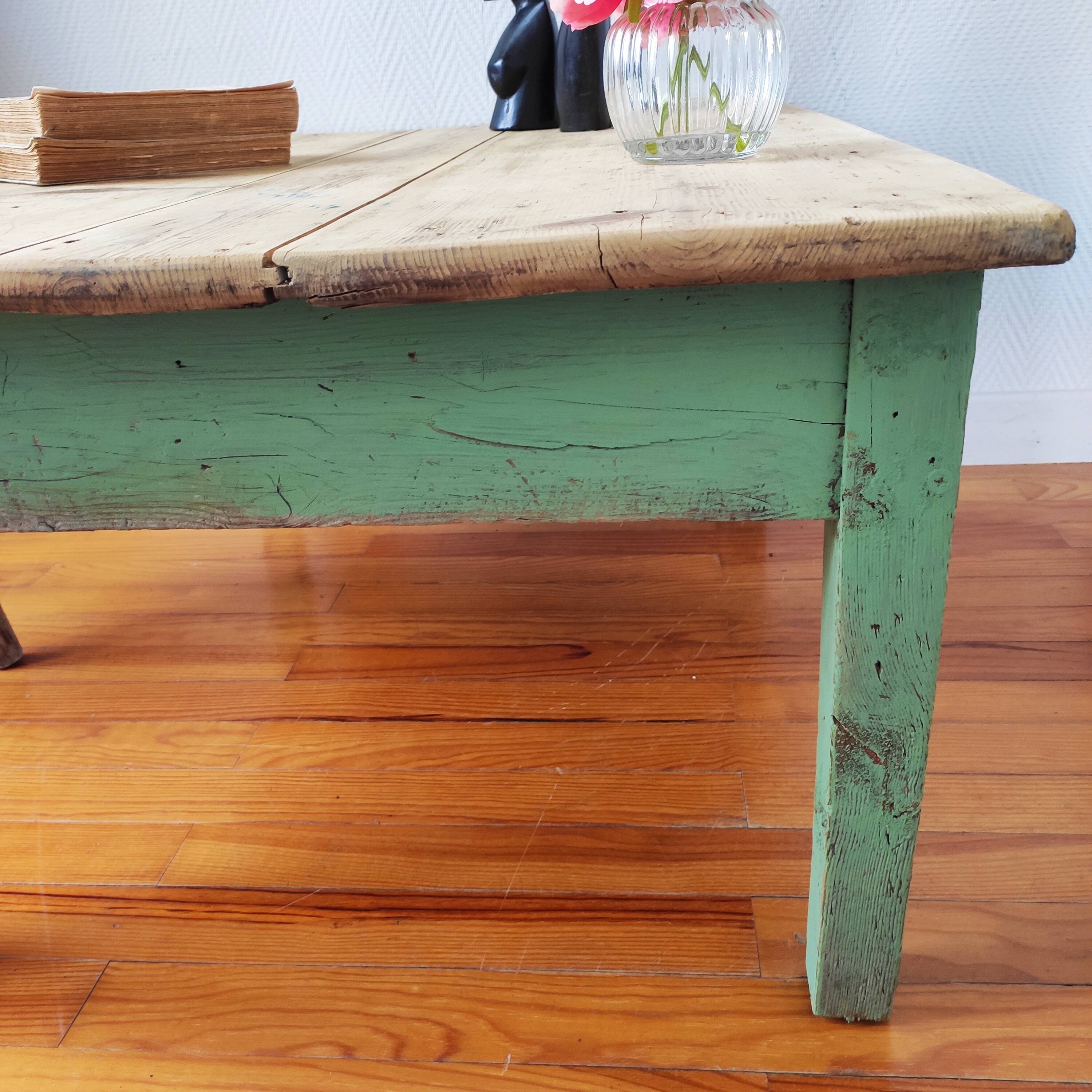 Weathered farmhouse coffee table