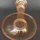 Vintage Murano glass candle holder with gold trim