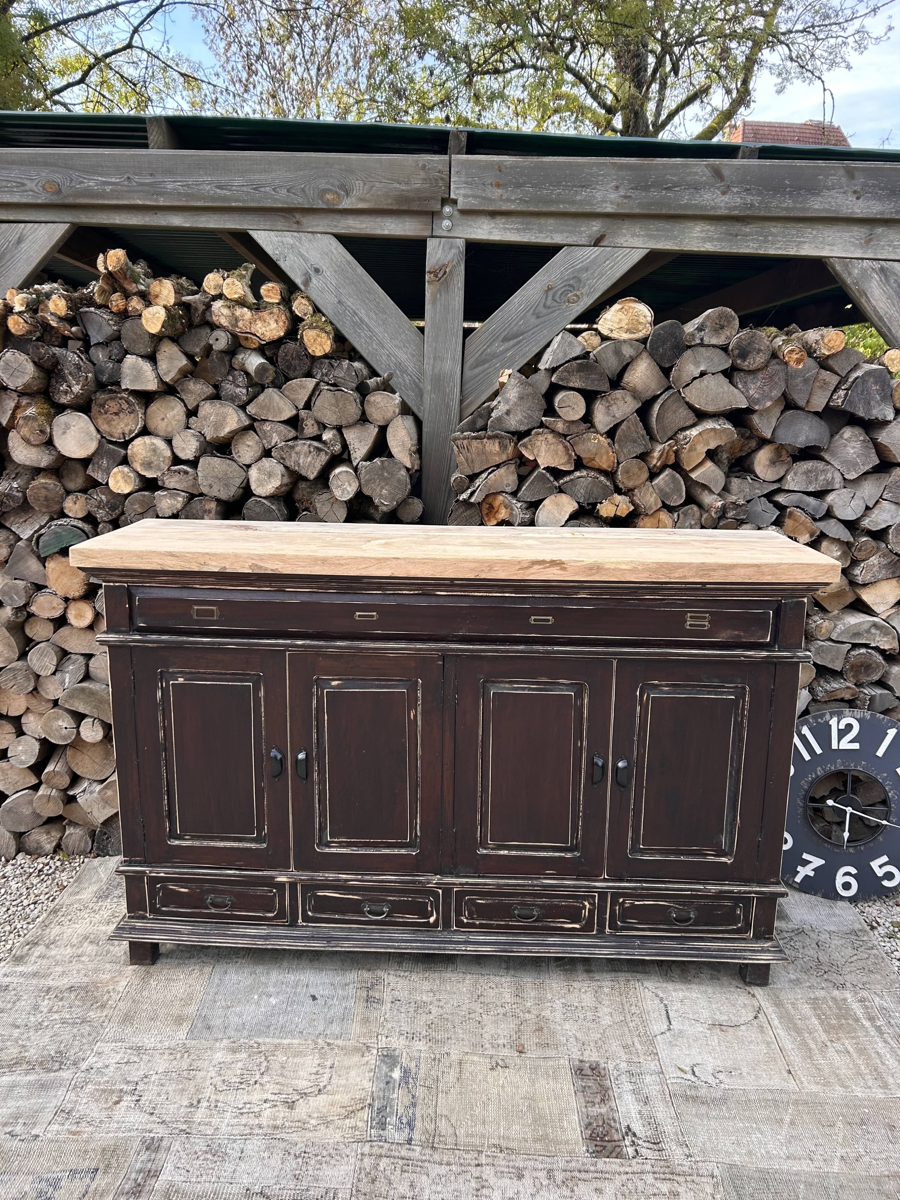 Meuble métier massif ébèné