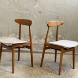 pair Scandinavian chairs from the 60s