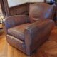 Vintage large club armchair moustache model
