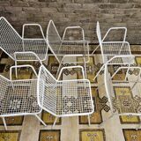 Set of 6 chairs and 1 rocking chair Rio by Emu 1960