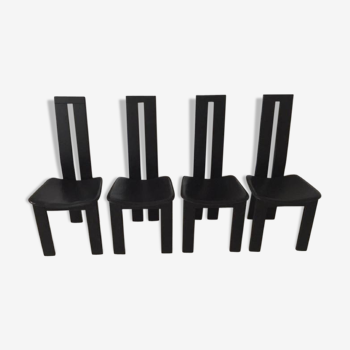 Set of four chairs by Pietro Constantini to Ello, Italy, 1970s