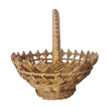 Wicker braided basket