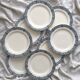 8 flat ironstone plates “Bristol” Salins