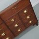 Vintage oak haberdashery cabinet or shop counter, 1950/60