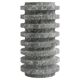 Layered vase in Silver travertine