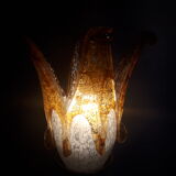 copper brass bronze lamp tulip ancient murano Italy very beautiful