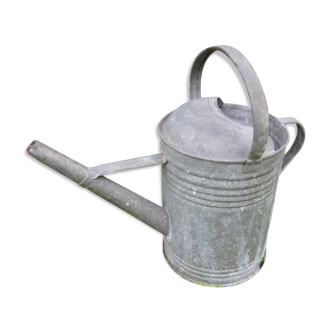 Old zinc watering can